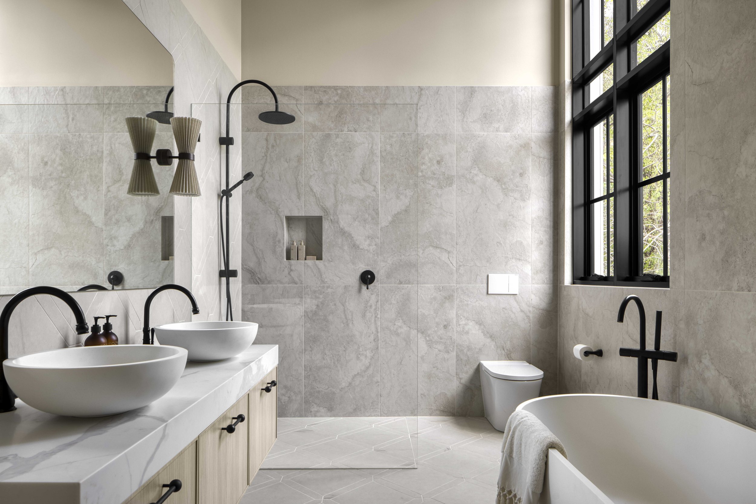 bathroom renovations near me modern ensuite remodel in toronto by mcaze