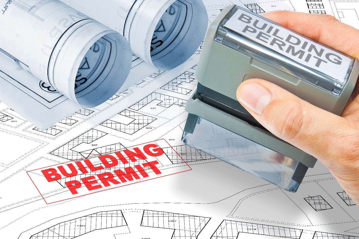 toronto building permit paperwork with home renovation plans by mcaze