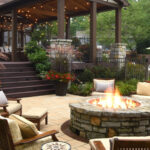 Toronto backyard landscaping ideas with patio and greenery
